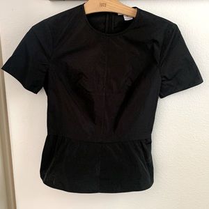 Carven peplum cropped top